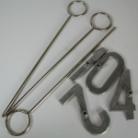 0-9 Branding Irons 4"